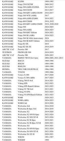 مجموعة دبابيس الفرامل الخلفية Tusk متوافقة مع Kawasaki KLR650 2008-2018، 2022-2026/متوافقة مع Can-Am Commander 1000 2011-2014/متوافقة مع سوزوكي DR650S 2015-2026 - TK-18-7006 in Kuwait