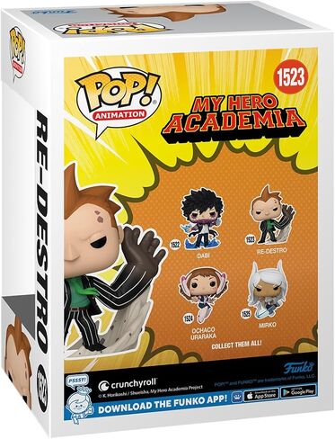 فانكو بوب! الرسوم المتحركة: My Hero Academia (MHA) - 2 - Re-Destro - شخصية الفينيل القابلة للتجميع - فكرة هدية - بضائع رسمية - للأطفال والكبار - عشاق الرسوم المتحركة - شخصية نموذجية لهواة الجمع in Kuwait