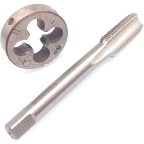 HSS M11 x 1mm Tap and M11 x 1mm Die Metric Thread Right Hand