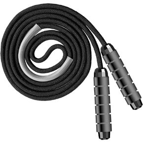Weighted Jump Rope Workout Heavy Skipping Rope Jumping Rope Cotton for Men Women Fitness Excersise MMA Cardio BOXING Endurance Training