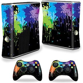 MightySkins Skin Compatible with X-Box 360 Xbox 360 S Console - Splatter | Protective, Durable, and Unique Vinyl Decal wrap Cover | Easy to Apply, Remove, and Change Styles | Made in The USA