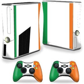 MightySkins Skin Compatible with X-Box 360 Xbox 360 S Console - Irish Flag | Protective, Durable, and Unique Vinyl Decal wrap Cover | Easy to Apply, Remove, and Change Styles | Made in The USA