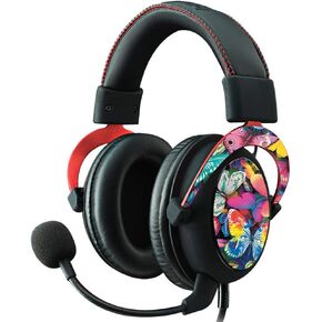 MightySkins Skin Compatible with Kingston HyperX Cloud II Gaming Headset - Butterfly Party | Protective, Durable, and Unique Vinyl Decal wrap Cover | Easy to Apply, Remove | Made in The USA