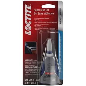 LOCTITE 636095 QuickTite Instant Adhesive Super Glue Gel: Controlled Applicator, Clog-Free, No-Run, Temperature-Resistant, Heavy-Duty | 4 Gram, Bottle