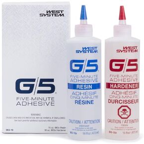 West System G/5 5MIN Adhesive 2-Part 32OZ