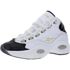 Reebok Boys Question Mid Leather Youth Basketball Shoes