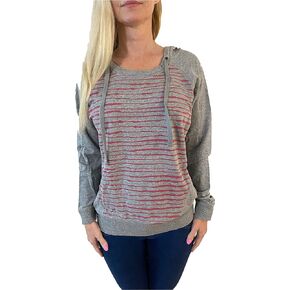 Womens Relaxed Fit Long Waisted Hoodie