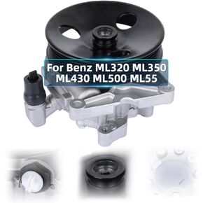 Podofo Power Steering Pump with Pulley for Mercedes-Bens 07-12 Benz GL450 4.6L 07-09 GL450 4.7L 08-12 GL550 5.5L 06-11 Benz ML350 08-11 Benz ML550 07-11 Benz CLS550 21-120 Power Assist Pump 0024663801