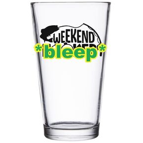 Funny Fisherman Glass - Fishing Lover Gift Present - Pint Tumbler Drinking Cup 16oz