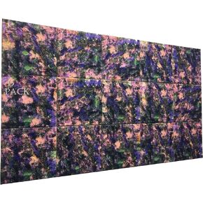 15 Pack Purple Print Acoustic Foam Panel Wedge Studio Soundproofing Wall Tiles 12" X 12"