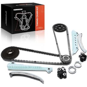 A-Premium Engine Timing Chain Kit W/Guide & Tensioner [fits SOHC, 8Cyl 4.6L] Compatible with Ford Crown Victoria 92-01, Expedition, Mustang & Lincoln Town Car & Mercury Grand Marquis 92-01 & More