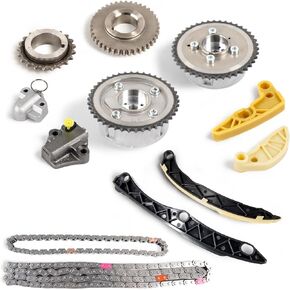 Timing Chain Kit with Camshaft VVT Gear Fit for Kia Optima/Sorento/Sportage 1.6L/2.0L/ 2.4L, 2011-2018# Replace 24321-2G111 24322-2G350 24471-2G350 12Pcs