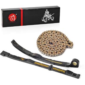 Cam Timing Chain & Guides Kit Compatible with Polaris Predator 500 Outlaw 500 2005 2006 2007 3089599 3089600 3088017