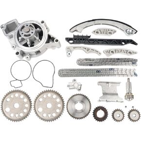 KAX 9-4201S Engine Timing Chain Kit W,Sprocket Compatible with Cobalt 2005-2010 2.2L, Cavalier 2002-2005 2.2L, Malibu 2004-2008 2.2L, HHR 2007-2008 2.2L 252821
