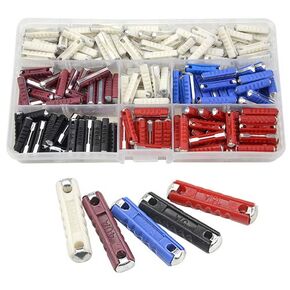 WMYCONGCONG 200 PCS Car Fuses European Automotive Fuse 5A 8A 16A 25A 40A for Classic Cars Old Style, Not Ceramic
