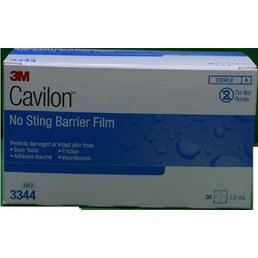 3m Cavilon No-Sting Barrier Film, Gentler Way to Protect Skin from Body Fluids, Adhesives, and Friction, Alcohol Free Barrier Film, Hypoallergenic and Latex Free, Wipes, Box of 25