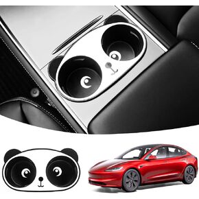 حامل الكأس لطراز تسلا 3/Y وحدة التحكم المركزية كأس إدراج 2023 2022 2021 ترقية حامل الكأس الباندا المنظم صينية تخزين in Kuwait