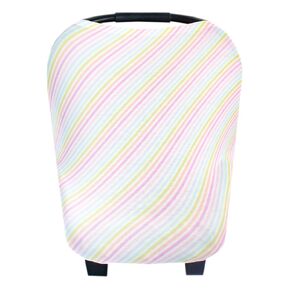 Copper Pearl Multi-Use Cover: Car Seat Covers, Nursing Cover, and Stroller Cover for Sun - Stretchy Fabric, All-Season Use, Stylish Designs, Easy Access for Moms - Lucky