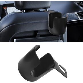 حامل أكواب مزود بخطاف لمسند رأس مقعد السيارة، ملحقات سفر متعددة الوظائف لتخزين أكواب السيارة، حامل أكواب سيارة عالمي للأطفال والكبار، نظام تعليق عالمي (أسود) in Kuwait