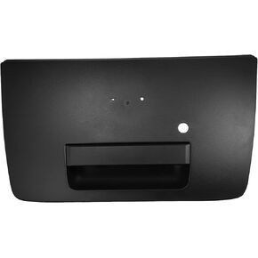 X AUTOHAUX Rear Tailgate Handle Bezel for Nissan Titan 5.6L V8 2004-2012 906067S200 Rear Liftgate Handle with Key Lock Hole Textured Matte Finish Black Hard Resistant Plastic