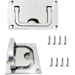 SHENGHUISS Boat Ring Hatch Pull Marine 316 Stainless Steel Deck Hardware Flush Ring Handle for Boat Deck Hatch