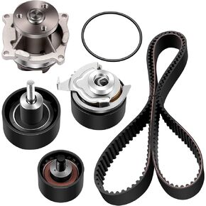 SCITOO Engine Timing Belt Kit Fits for Ford Contour 2.0L for Ford Escape 2.0L for Ford Escort 2.0L for Ford Focus 2.0L for Mazda Tribute 2.0L for Mercury Cougar 2.0L for Mercury Mystique 2.0L