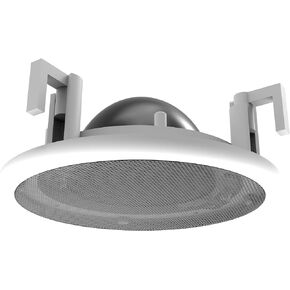 حامل تثبيت مدمج بالسقف من سبلين متوافق مع مكبر الصوت الذكي Alexa Echo POP وAmazon ومكبرات صوت السقف مقاس 5 بوصات - Pro Line - الطراز الكلاسيكي المدمج (أبيض) - شواية معدنية in Kuwait