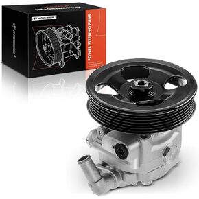 A-Premium Power Steering Pump, with Pulley, Compatible with Volvo XC90 2005 2006 2007 2008 2009 2010 2011, 4.4L Gas, Replace # 36000748, 8603618