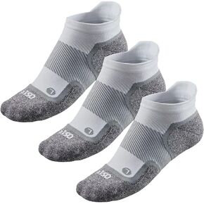 Road Runner Sports R-Gear OS1st Wellness Performance No Show Socks for Men and Women (3 Pairs)