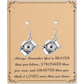 FUSTMW Photographer Gift Camera Infinity Love Charm Y Necklace Travel Jewelry Photography Gifts