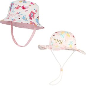 قبعة GEMVIE للحماية من الأشعة فوق البنفسجية للأطفال الصغار، قبعة دلو للأطفال البنات والأولاد، قبعة شمس مع حزام للذقن in Kuwait
