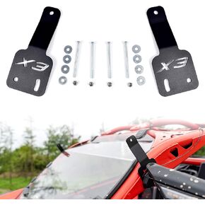 SAUTVS Adjustable 50 inch LED Light Bar Brackets for Can Am Maverick X3, Metal Rotatable 50" Light Bar Brackets Mount Kit for Can-Am Maverick X3 All Models Accessories