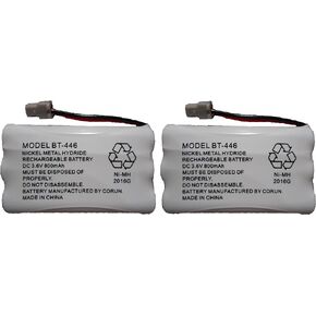 BT446 BT-446 BBTY0503001 BT-1004 BT-1005 GE-TL26402 BT-504 CPH-488B Rechargeable Cordless Telephone Battery DC 3.6V 800mAh Manufactured by Corun for Uniden