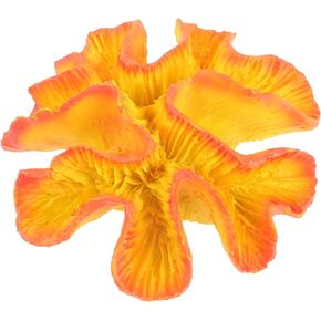 POPETPOP Fish Tank Accessories Artificial Coral Reef Orange Aquarium Plants Resin Fish Tank Ornament Simulation Sea Plants for Landscaping Decoration Betta Fish Tank Accessories