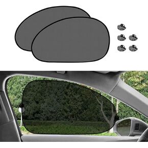 Car Rear Window Sunshade, Sun Blocker Mesh Cover, UV Rays Protection, Sunlight Shield for Rear Facing Seats, 39"x19" Mesh Back Window Visor with Suction Cups for Baby Children (Rear Bumper)