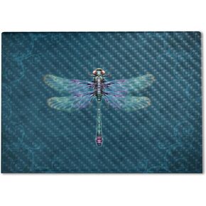Carbon Fiber Laptop Skin Compatible with HP Envy x360 16" (2023) - Vibrant Dragonfly - Premium 3M Vinyl Protective Wrap Decal Cover - Easy to Apply | Crafted in The USA by MightySkins