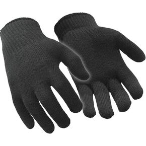 بطانات قفازات قابلة للتمدد من الأكريليك/الألياف اللدنة الماصة للرطوبة من RefrigiWear، أسود - عبوة مكونة من 12 زوجًا in Kuwait