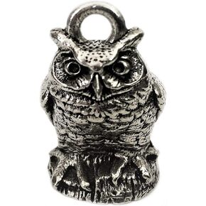 Bravo Bells Owl Motorcycle Ride Bell Made In USA Good Luck Motorcycle Accessorie keychain