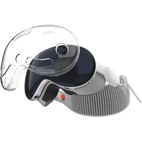 متوافق مع واقي شاشة Apple Vision Pro، وغطاء واقي من مادة TPU لملحقات سماعة الرأس Vision Pro VR
