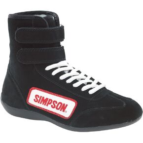 Simpson Racing 28600BK The Hightop Black Size 6 SFI Approved Driving Shoes