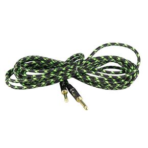 FLEOR 10 Feet Professional Guitar Instrument Cable Musical Instrument Cable Nylon Braid Cable 20AWG Oxygen Free Copper Core