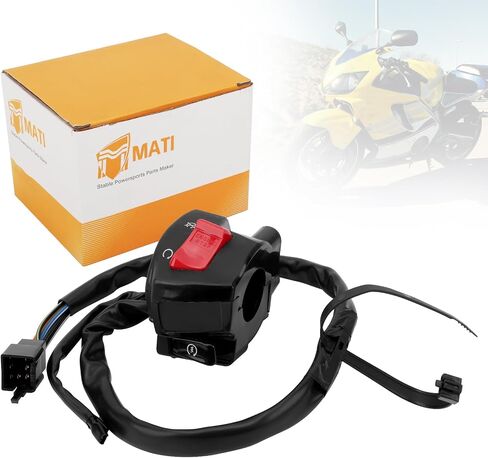 مفتاح التحكم في اليد اليمنى مفتاح المقود مفتاح إيقاف التشغيل لهوندا CBR600F CBR600F4 2001-2006 35013-MBW-A12 35013-MBW-A11 35013-MBW-A10 in Saudi Arabia