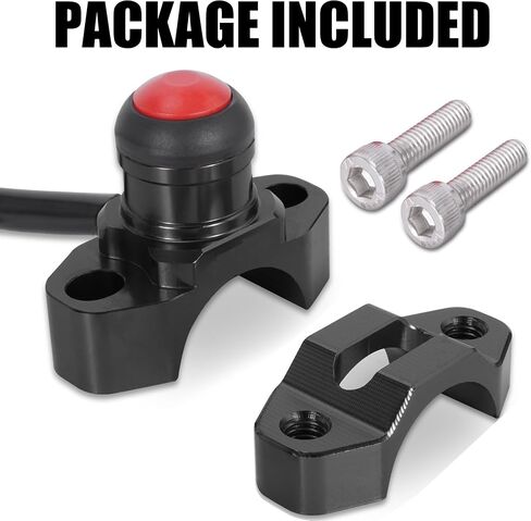 Headlight Switch for Light Bee,ZANGOMB CNC Aluminum Waterproof Headlight On/Off Switch with Mounting Backplate for Surron Segway Accessories,Black in Saudi Arabia