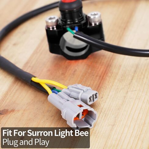 Headlight Switch for Light Bee,ZANGOMB CNC Aluminum Waterproof Headlight On/Off Switch with Mounting Backplate for Surron Segway Accessories,Black in Saudi Arabia