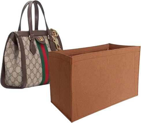 منظم الدفع لحقيبة Ophidia Tote الجديدة من اللباد 3043 بني فاتح-S in Kuwait