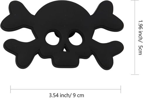 Black Skull Charm Accessory for Bogg Bag and Simply Southern Tote,Halloween Decorative Inserts Accessories for DIY Your Beach Bag in Saudi Arabia