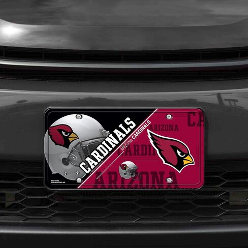 RICO INDUSTRIES NFL Arizona Cardinals Unisex Arizona Cardinals License Plate Metalarizona Cardinals License Plate Metal, Team Color, One Size,6734548507 in Saudi Arabia