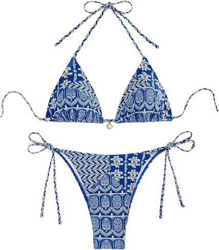 Women's Floral Printed Bikini Sets Boho Geometric Summer Swimsuit Bathing Suit in Saudi Arabia
