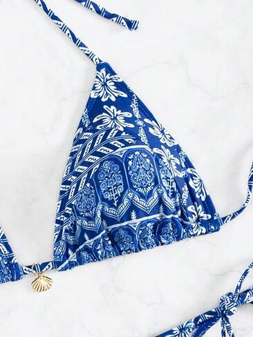 Women's Floral Printed Bikini Sets Boho Geometric Summer Swimsuit Bathing Suit in Saudi Arabia