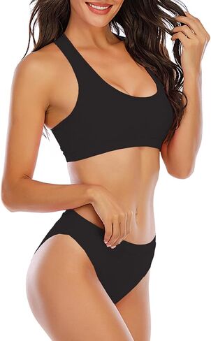 Period Swimwear for Teens Two Piece Swim Bikini Sets Women Period Swimsuit Girls Leakproof Bathing Suits Sporty in Saudi Arabia
